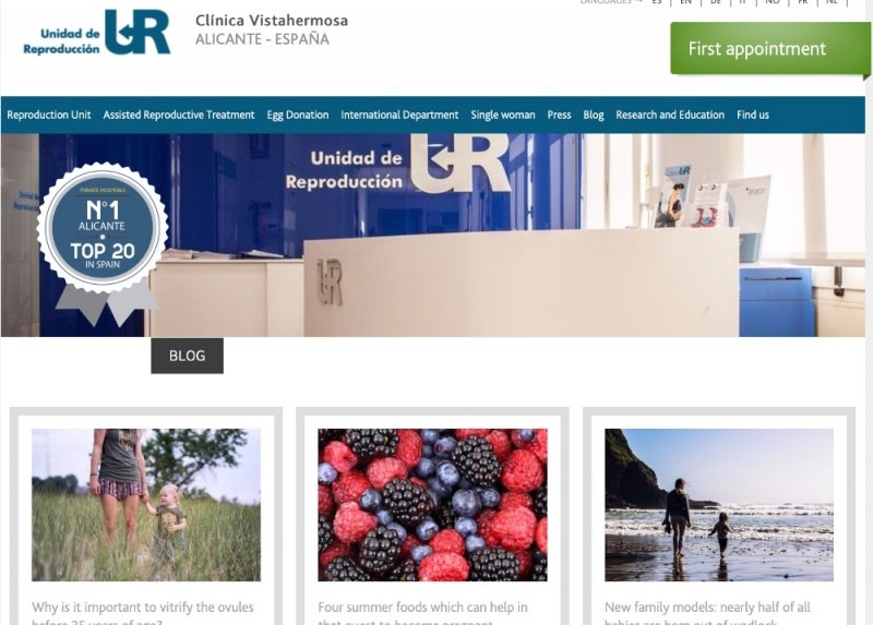 Mantenimiento blog para UR International